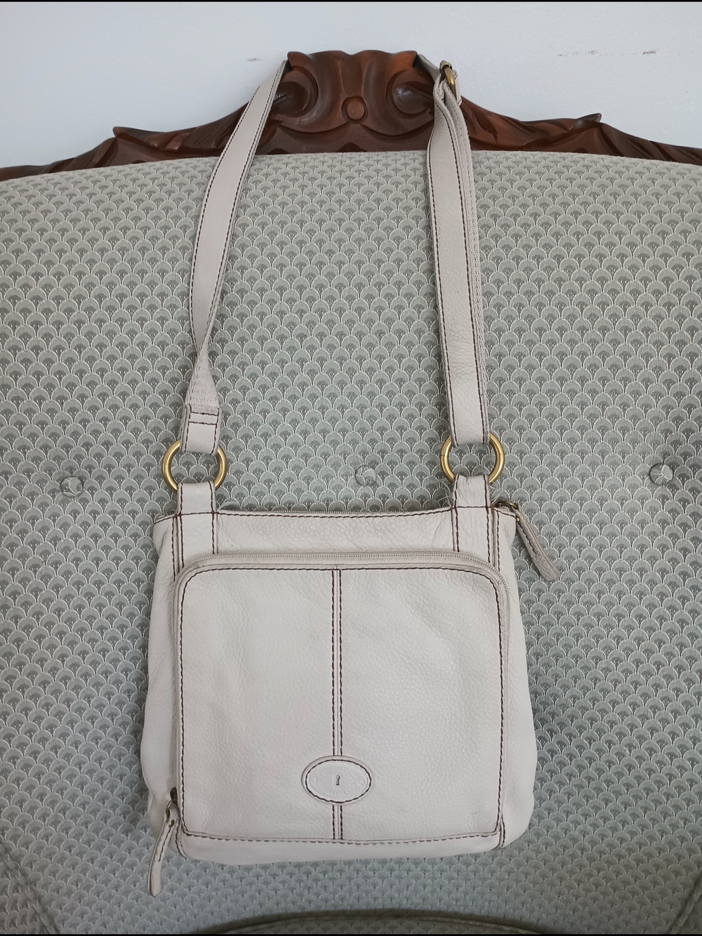 Fossil Leather  Bag in Cream